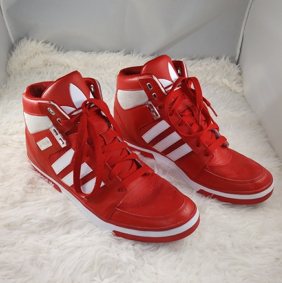 adidas hardcourt hi red